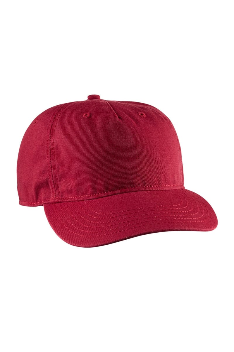 econscious Headwear OS / Red econscious EC7087: Twill 5-Panel Unstructured Hat