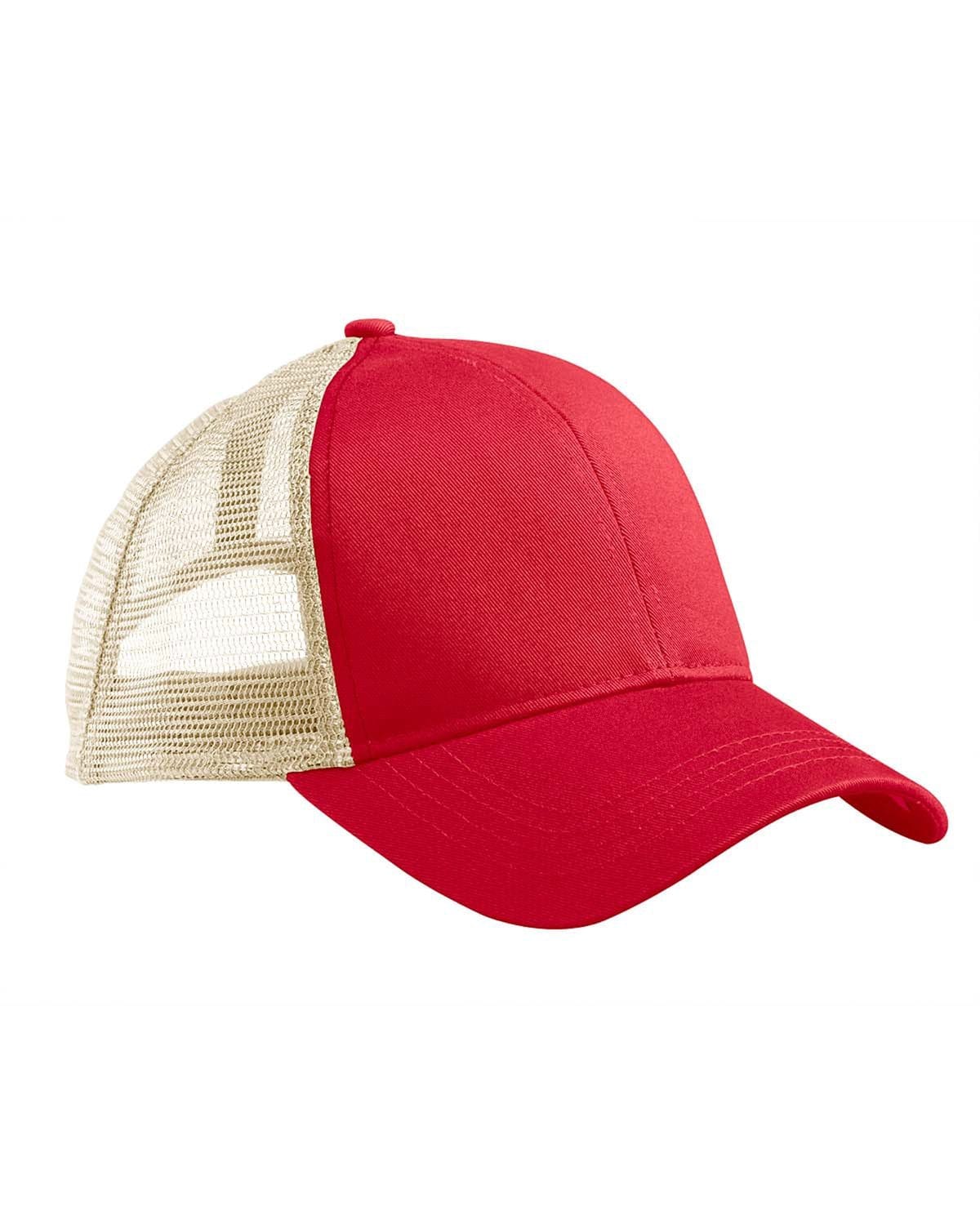 econscious Headwear OS / Red/ Oyster econscious EC7070: Eco Trucker Organic/Recycled Hat