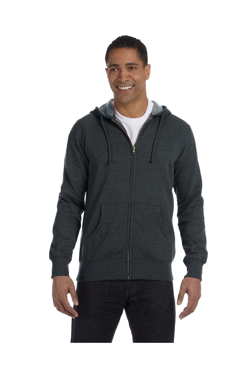 econscious Sweatshirts/Fleece econscious EC5680: Men's 7 oz. Organic/Recycled Heathered Full-Zip Hood