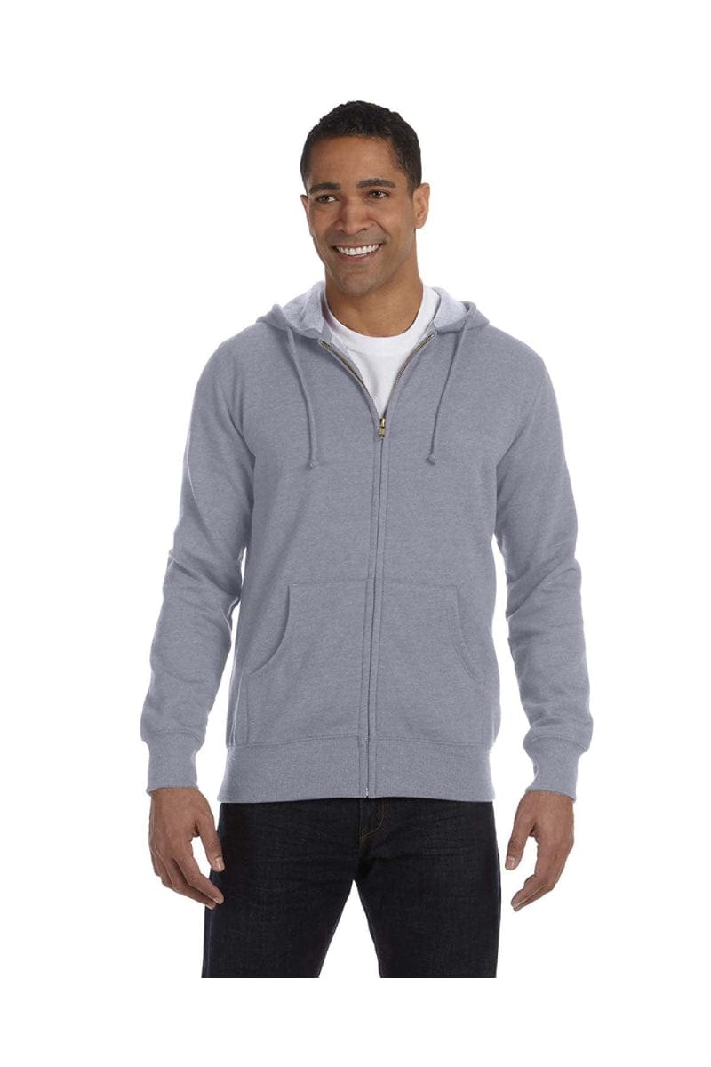 econscious Sweatshirts/Fleece S / Athletic Grey econscious EC5680: Men's 7 oz. Organic/Recycled Heathered Full-Zip Hood