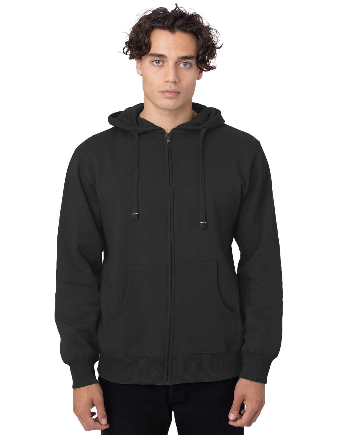econscious Sweatshirts/Fleece S / Black econscious EC5650: Men's 9 oz. Organic/Recycled Full-Zip Hood