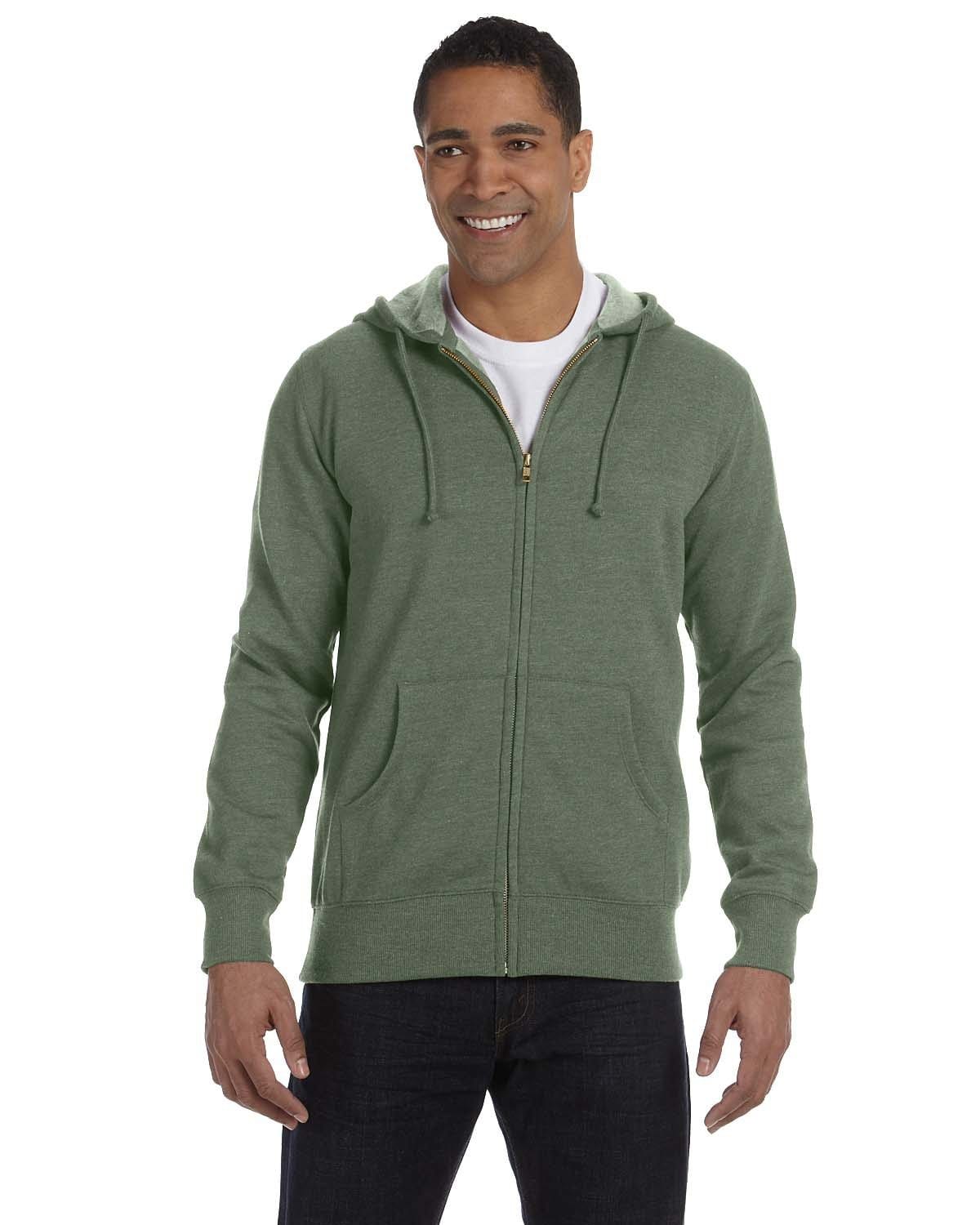 econscious Sweatshirts/Fleece S / Military Green econscious EC5680: Men's 7 oz. Organic/Recycled Heathered Full-Zip Hood