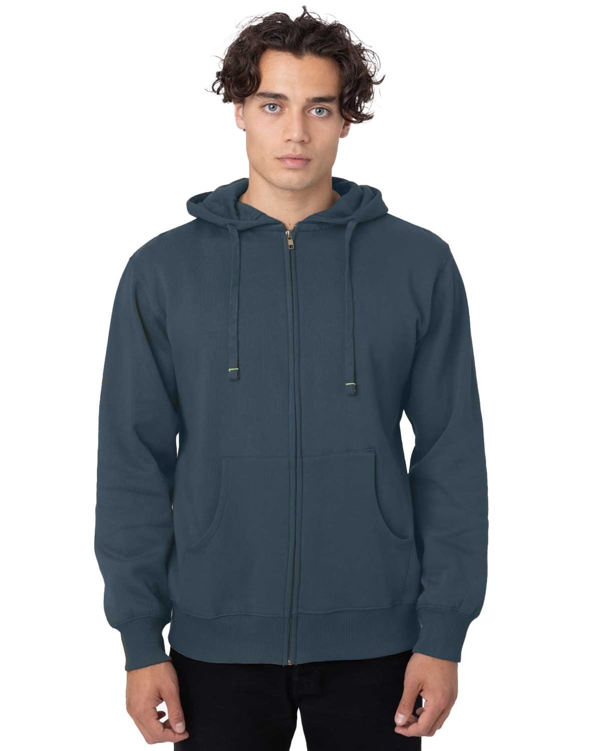 econscious Sweatshirts/Fleece S / Pacific econscious EC5650: Men's 9 oz. Organic/Recycled Full-Zip Hood