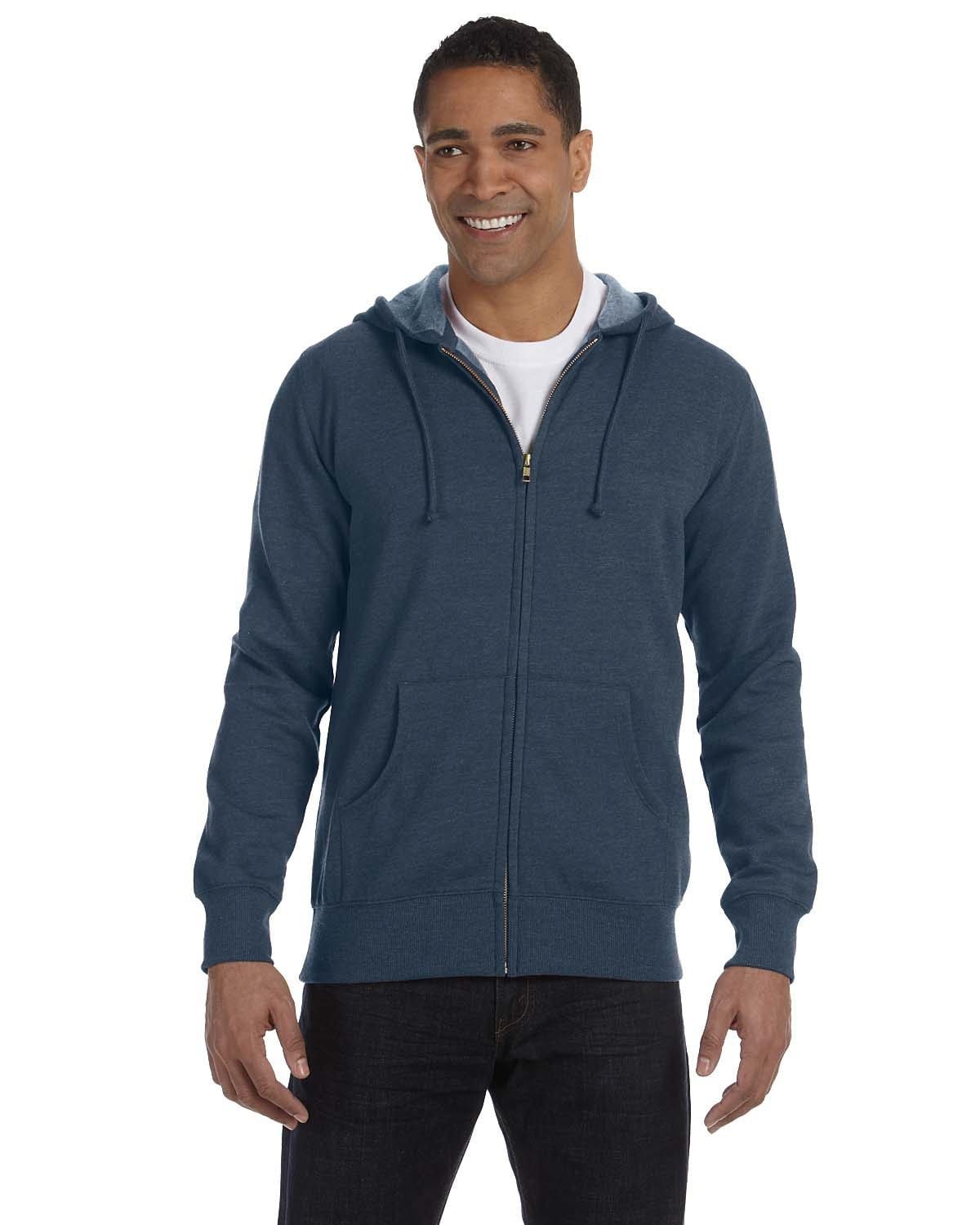 econscious Sweatshirts/Fleece S / Water econscious EC5680: Men's 7 oz. Organic/Recycled Heathered Full-Zip Hood
