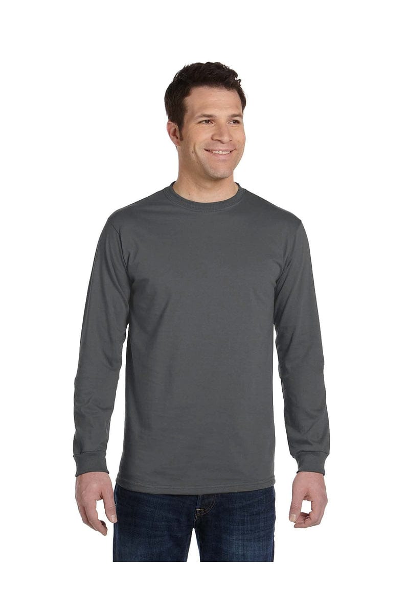 econscious T-Shirts S / Charcoal econscious EC1500: Men's 100% Organic Cotton Long-Sleeve Tee