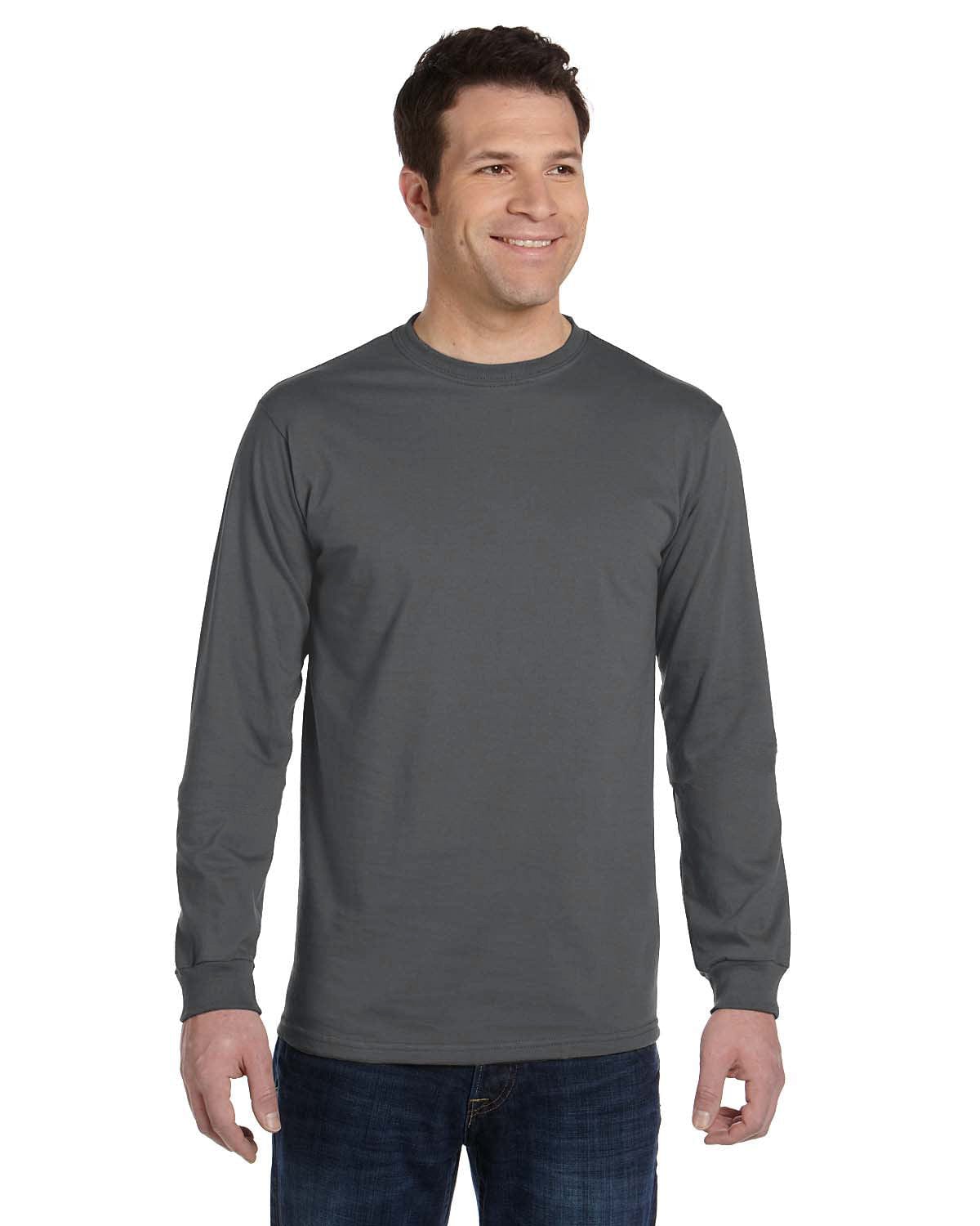 econscious T-Shirts S / Charcoal econscious EC1500: Men's 100% Organic Cotton Long-Sleeve Tee