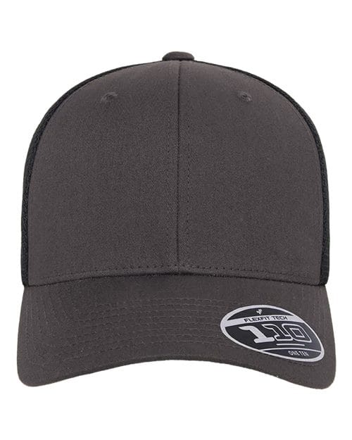 Flexfit 8128 Adjustable / Charcoal/ Black 110M-110® Mesh-Back Cap