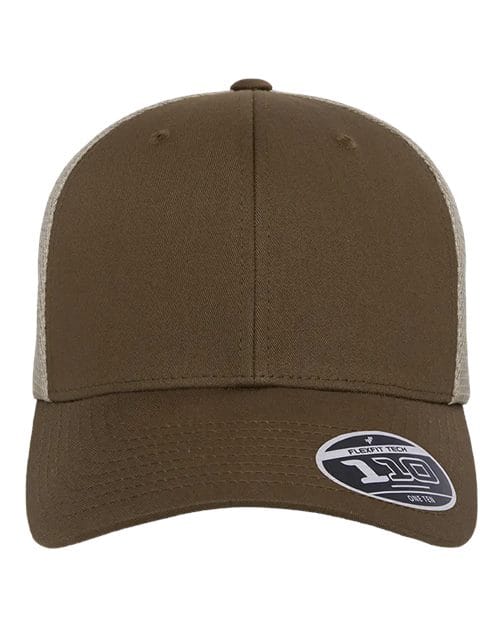 Flexfit 8128 Adjustable / Coyote Brown/ Khaki 110M-110® Mesh-Back Cap