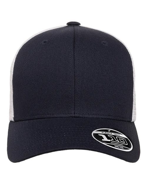 Flexfit 8128 Adjustable / Navy/ White 110M-110® Mesh-Back Cap
