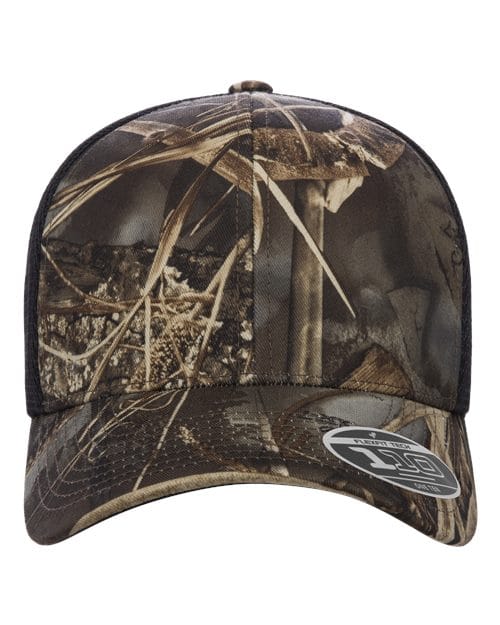 Flexfit 8128 Adjustable / Realtree Max7/ Brown 110M-110® Mesh-Back Cap