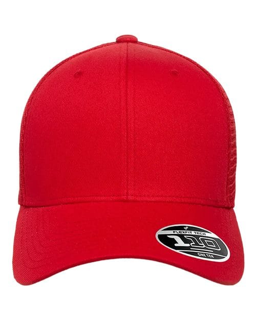 Flexfit 8128 Adjustable / Red 110M-110® Mesh-Back Cap