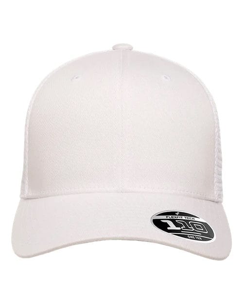 Flexfit 8128 Adjustable / White 110M-110® Mesh-Back Cap