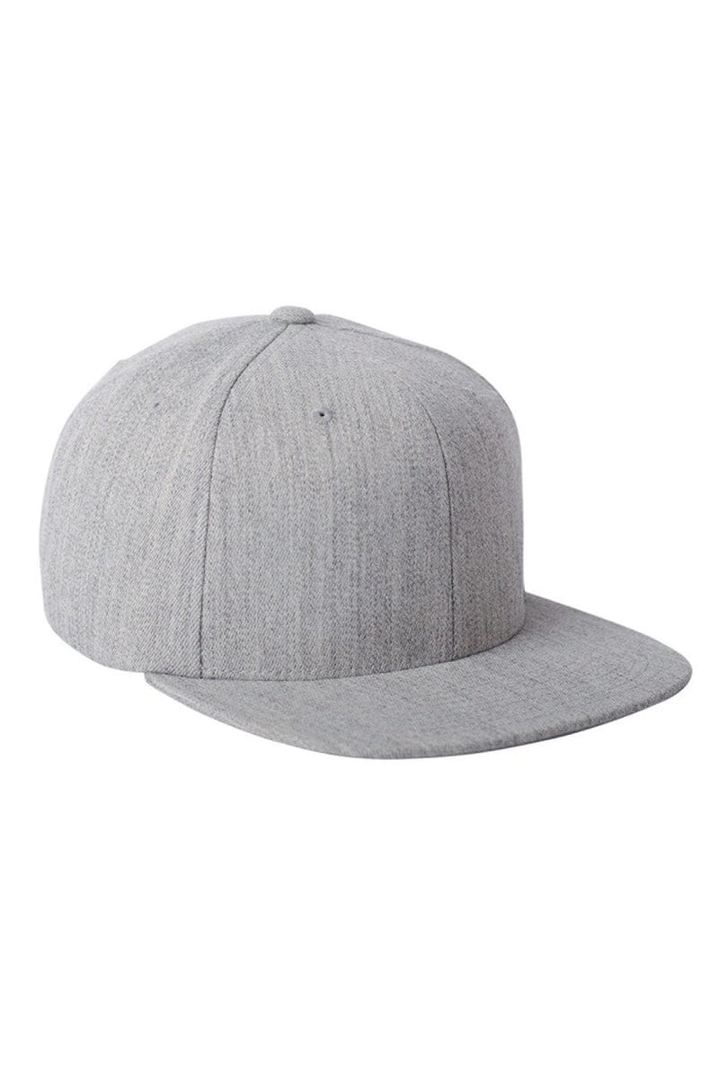Flexfit Headwear OS / Heather Grey Flexfit 110F: Adult Wool Blend Snapback Cap