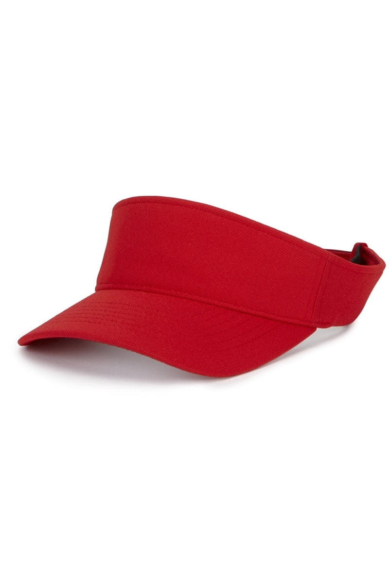 Flexfit Headwear OS / Red Flexfit Y8110: Adult Cool & Dry Visor