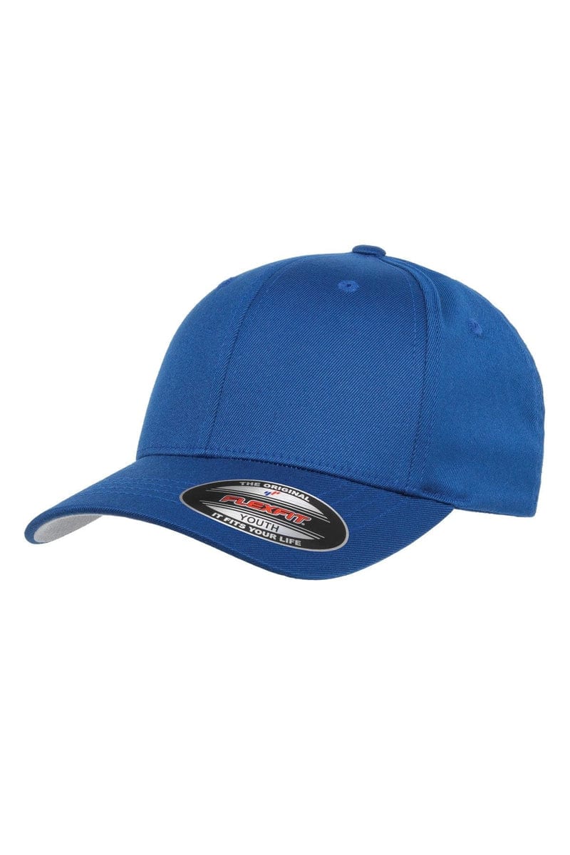 Flexfit Headwear OS / Royal Flexfit 6277Y: Youth Wooly 6-Panel Cap