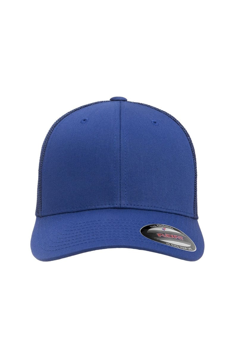 Flexfit Headwear OS / Royal Flexfit 6511: Adult 6-Panel Trucker Cap