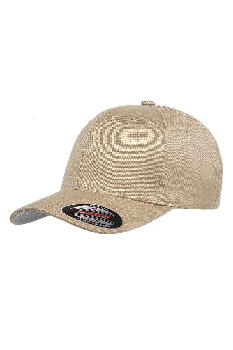 Flexfit Headwear S/M / Khaki Flexfit 6277: Adult Wooly 6-Panel Cap