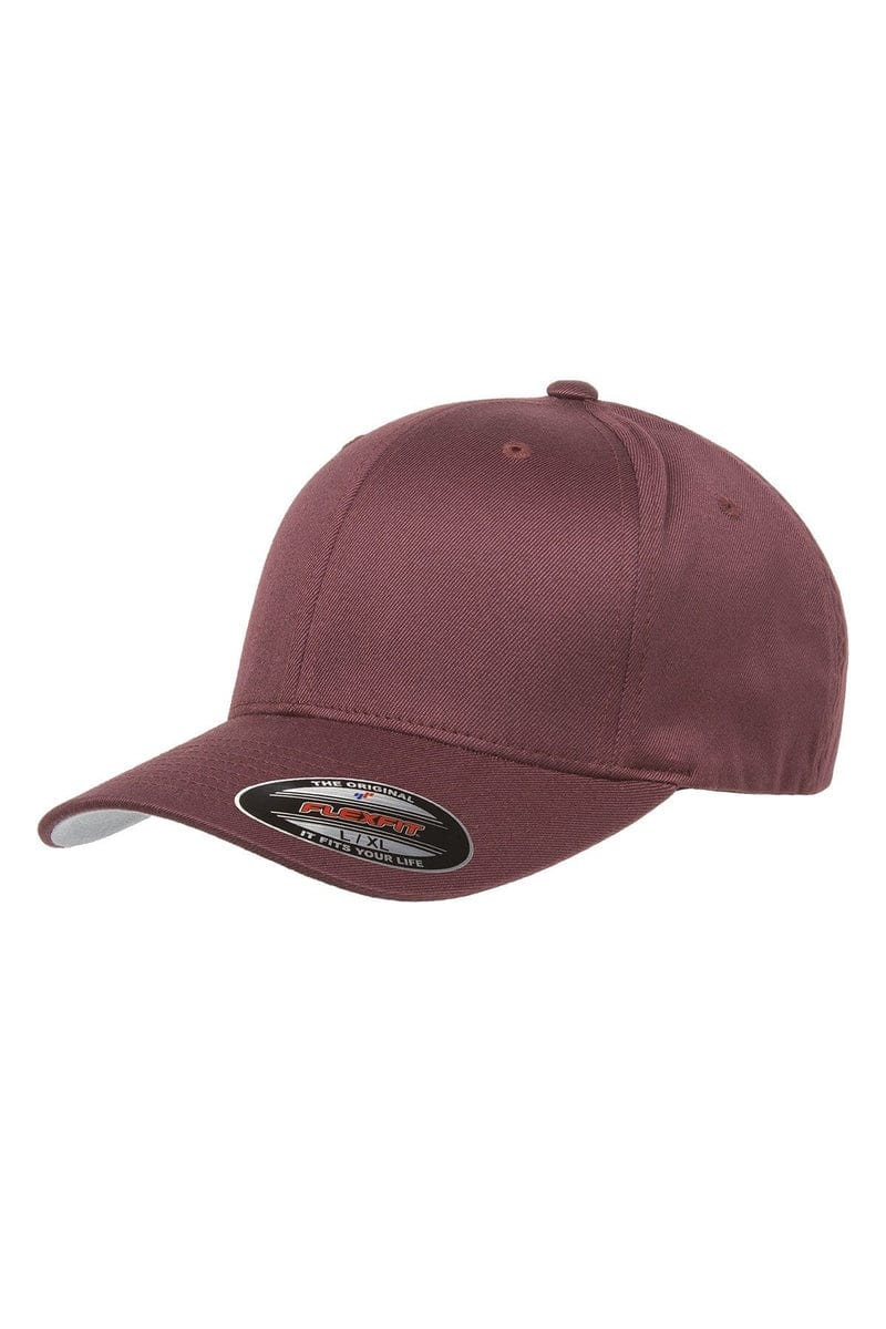 Flexfit Headwear S/M / Maroon Flexfit 6277: Adult Wooly 6-Panel Cap