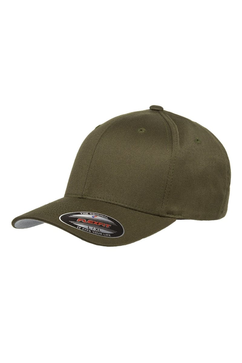 Flexfit Headwear S/M / Olive Flexfit 6277: Adult Wooly 6-Panel Cap