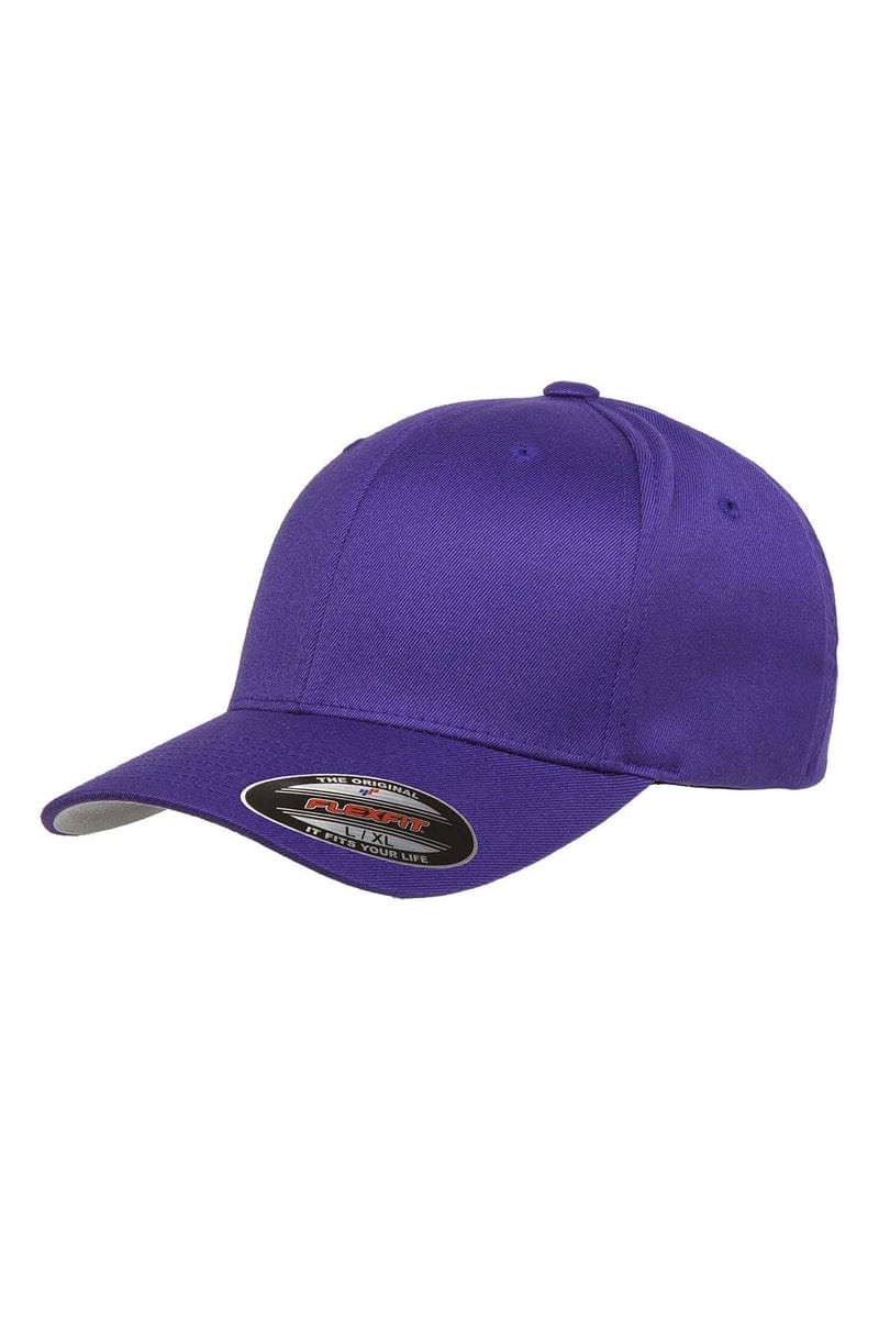 Flexfit Headwear S/M / Purple Flexfit 6277: Adult Wooly 6-Panel Cap