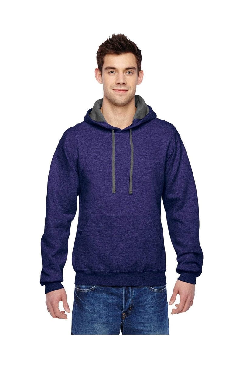 Fruit of The Loom SF76R Adult 7.2 oz. Sofspun Hooded Sweatshirt Bulkthreads 3XL Black