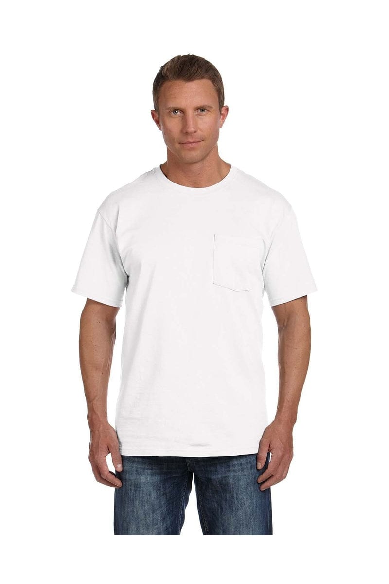 Fruit of the Loom T-Shirts Fruit of the Loom 3931P: Adult 5 oz. HD Cotton™ Pocket T-Shirt