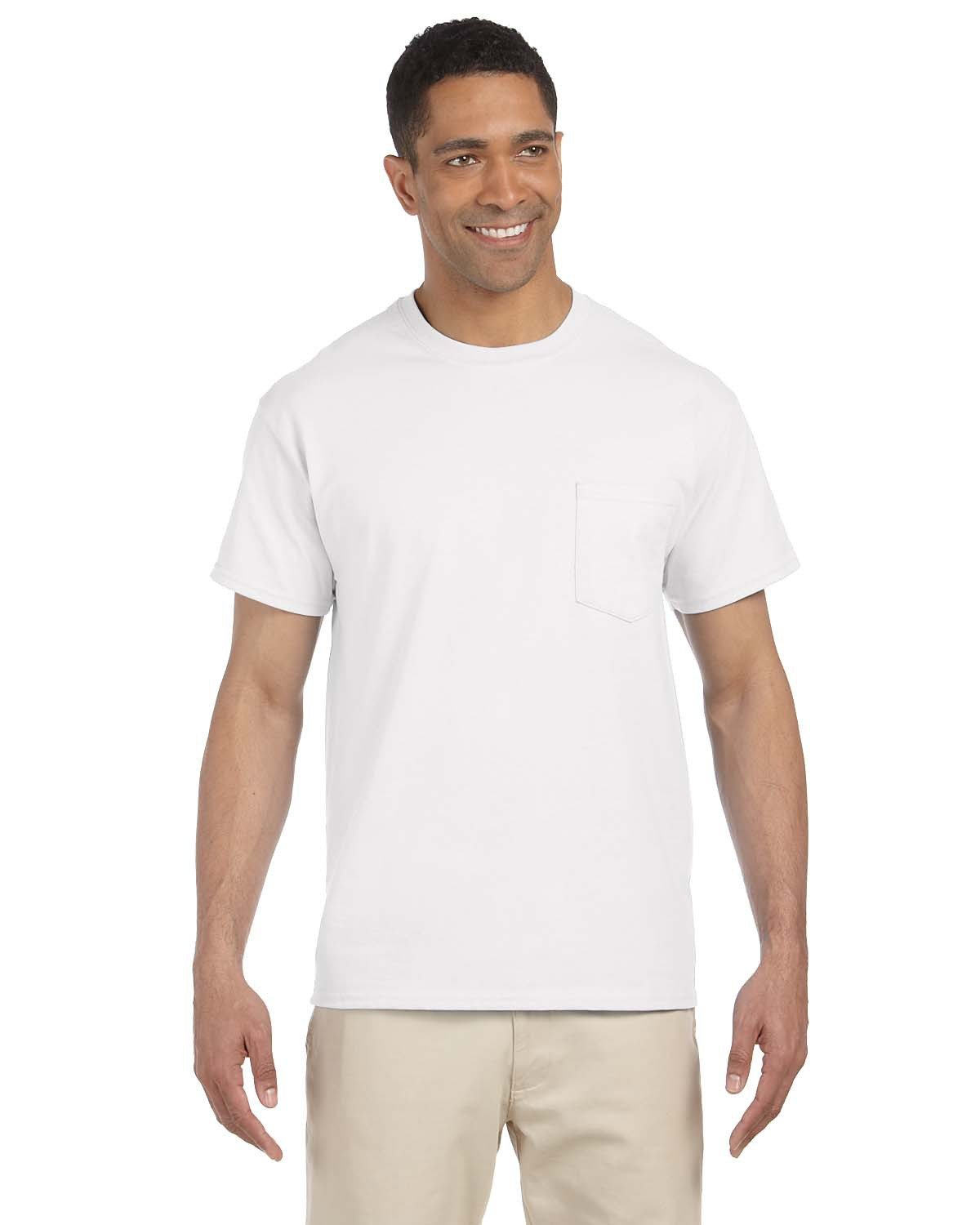 Gildan G230: Adult Ultra Cotton® 6 oz. Pocket T-Shirt, Basic Colors