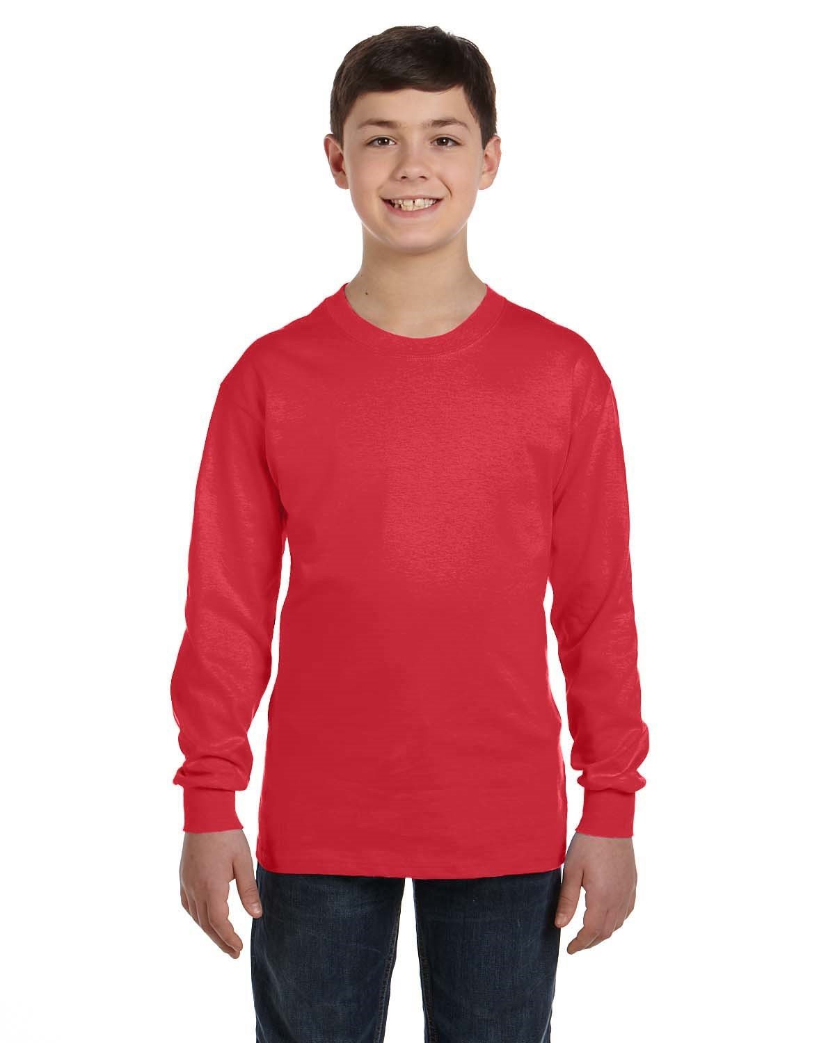 Gildan G540B: Youth Heavy Cotton™ Long-Sleeve T-Shirt