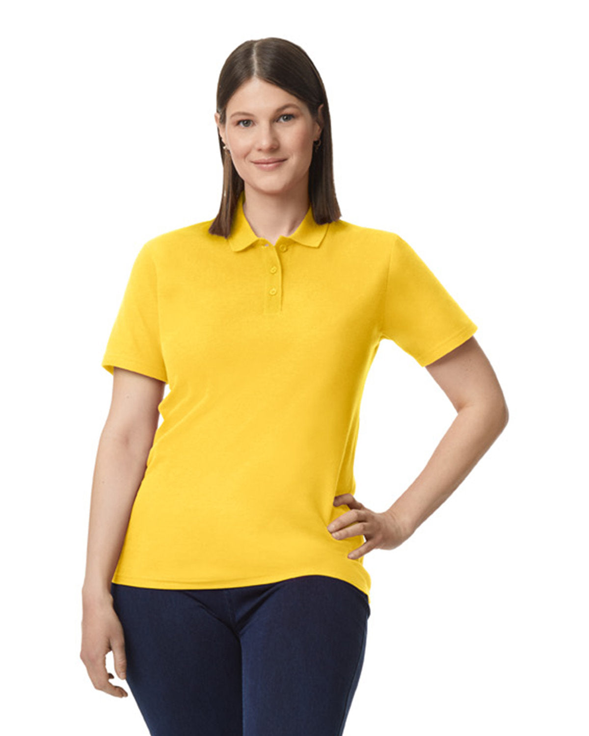 Gildan G648L: Ladies' Softstyle Double Pique Polo-Bulkthreads.com