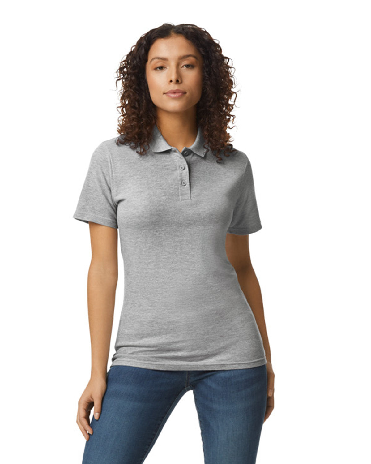 Gildan G648L: Ladies' Softstyle Double Pique Polo-Bulkthreads.com