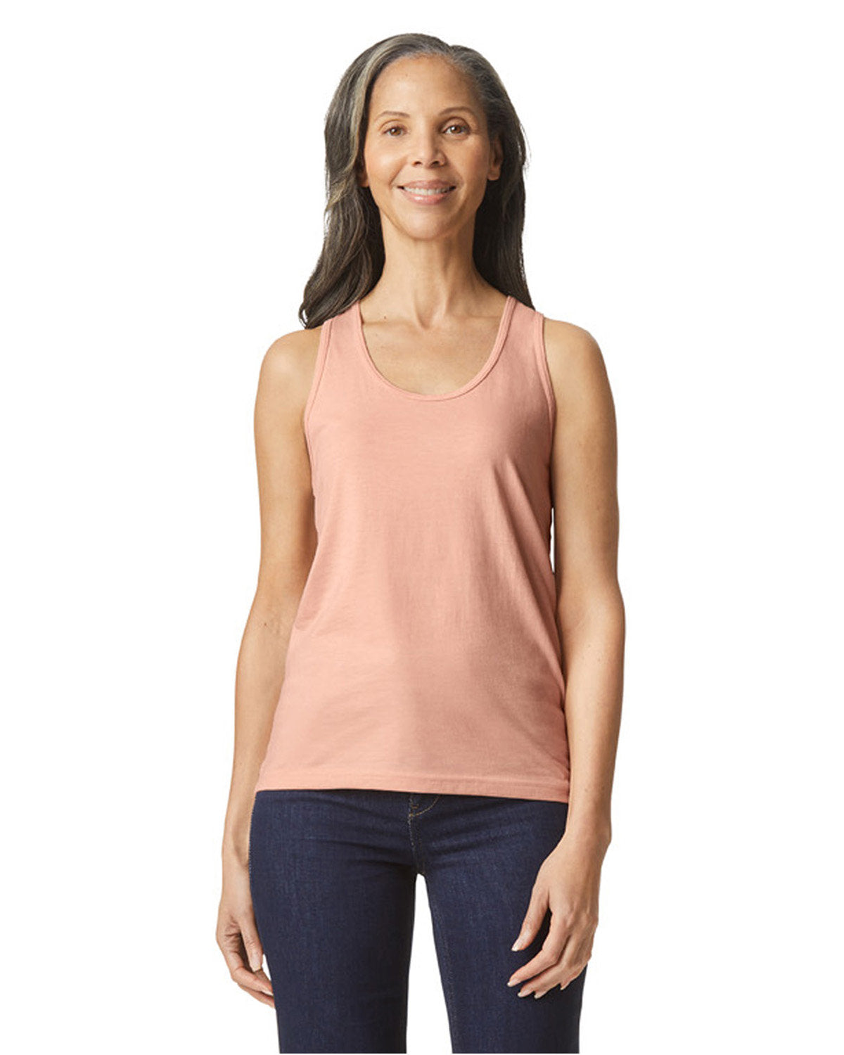 Gildan G672L: Ladies' Softstyle CVC Racerback Tank