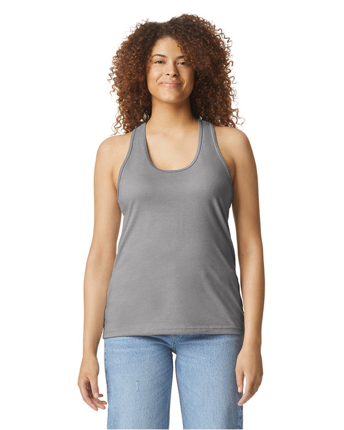Gildan G672L: Ladies' Softstyle CVC Racerback Tank