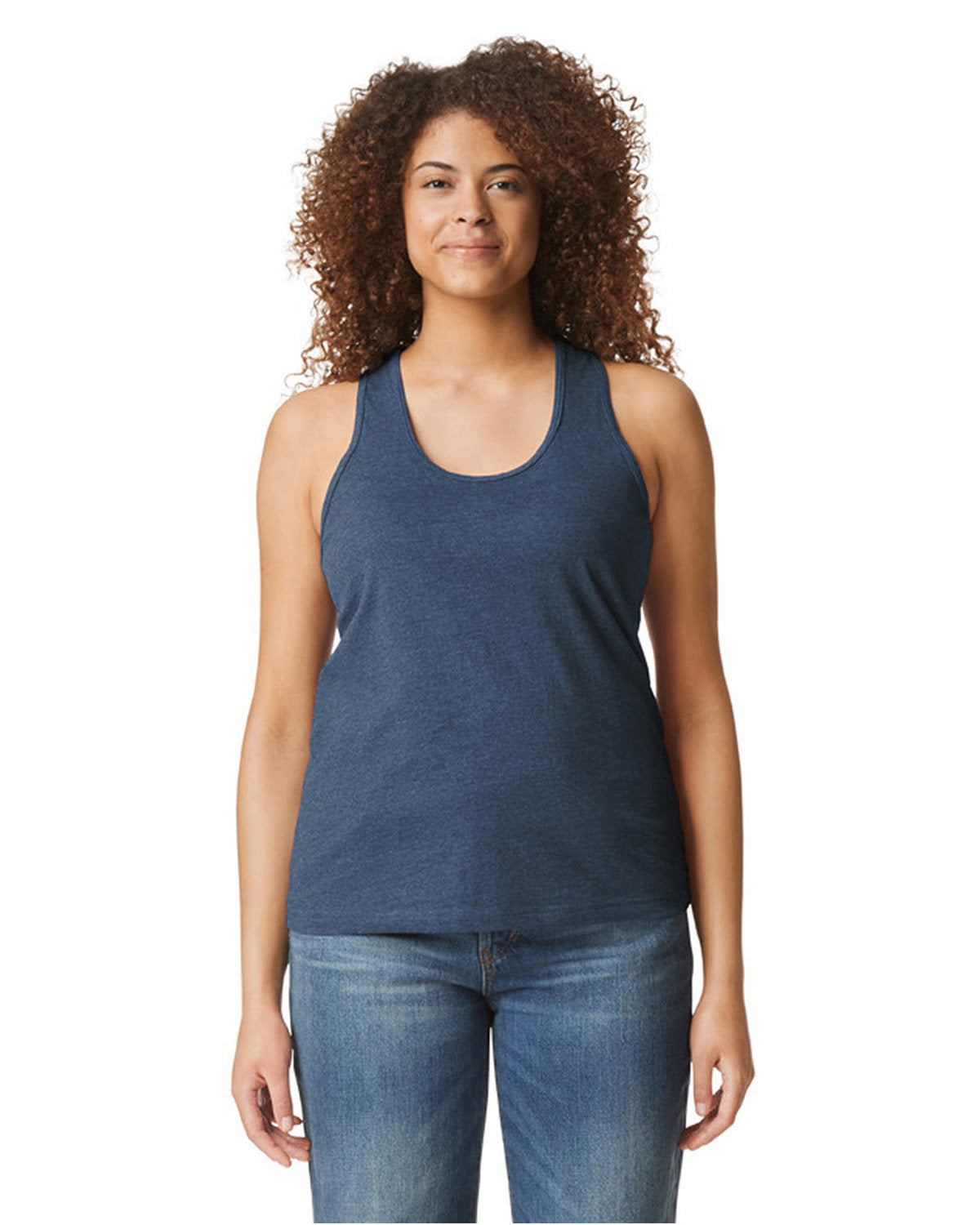 Gildan G672L: Ladies' Softstyle CVC Racerback Tank-Bulkthreads.com