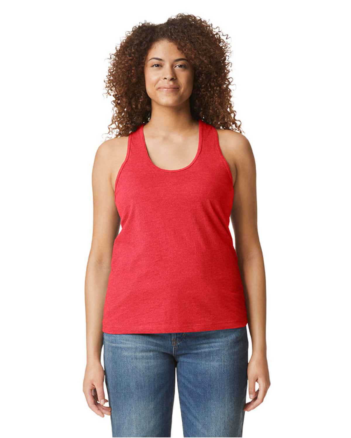 Gildan G672L: Ladies' Softstyle CVC Racerback Tank-Bulkthreads.com