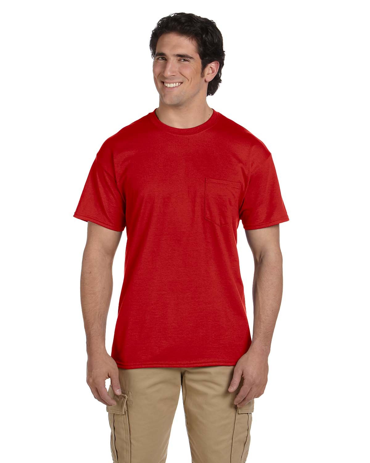 Gildan G830: DryBlend 50 Cotton/50 Poly Pocket T-Shirt