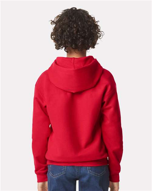 Gildan 11668 SF500B: Youth Softstyle Midweight Hooded Sweatshirt