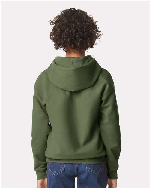 Gildan 11668 SF500B: Youth Softstyle Midweight Hooded Sweatshirt