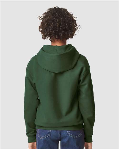 Gildan 11668 SF500B: Youth Softstyle Midweight Hooded Sweatshirt