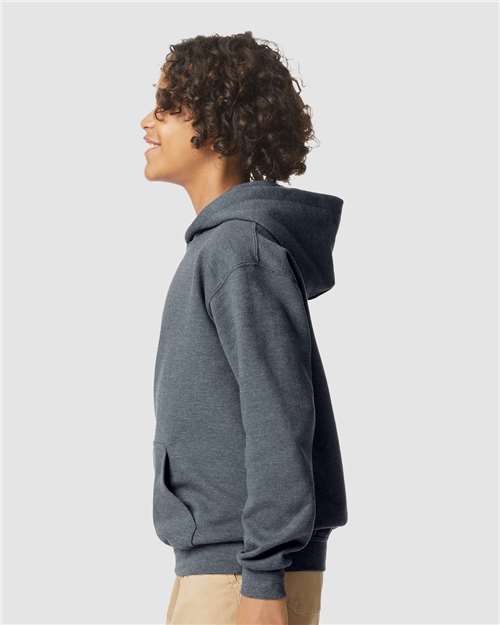 Gildan 11668 SF500B: Youth Softstyle Midweight Hooded Sweatshirt