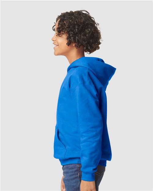 Gildan 11668 SF500B: Youth Softstyle Midweight Hooded Sweatshirt