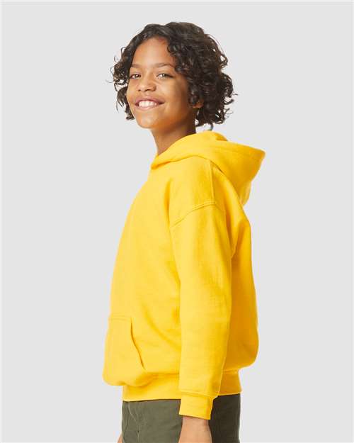 Gildan 11668 SF500B: Youth Softstyle Midweight Hooded Sweatshirt