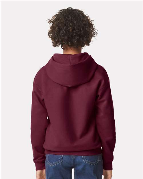 Gildan 11668 SF500B: Youth Softstyle Midweight Hooded Sweatshirt