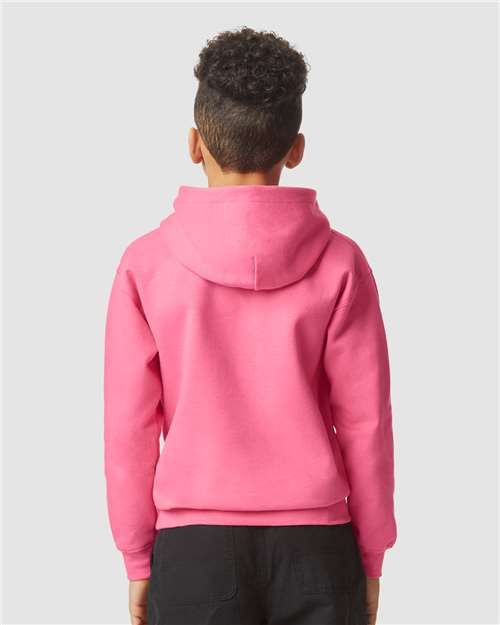 Gildan 11668 SF500B: Youth Softstyle Midweight Hooded Sweatshirt