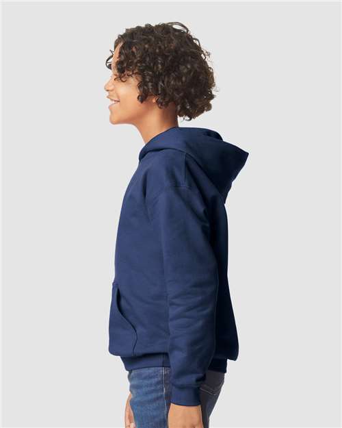 Gildan 11668 SF500B: Youth Softstyle Midweight Hooded Sweatshirt