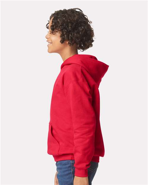 Gildan 11668 SF500B: Youth Softstyle Midweight Hooded Sweatshirt