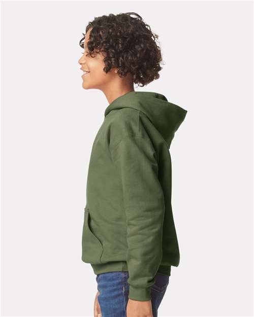Gildan 11668 SF500B: Youth Softstyle Midweight Hooded Sweatshirt