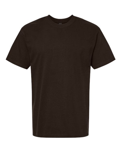 Gildan 12448 S / Dark Chocolate 75000: Unisex Hammer Maxweight T-Shirt
