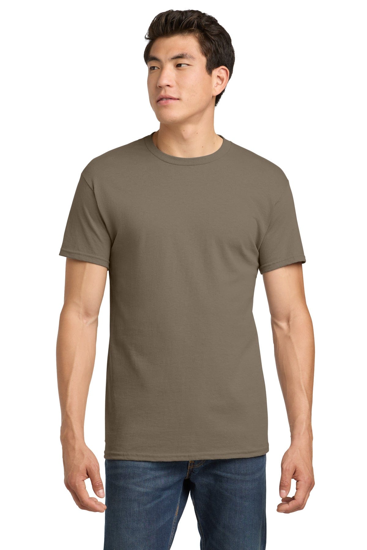 Gildan 5000 S / Brown Savana Gildan 500 Heavy Cotton 100% Cotton T-Shirt