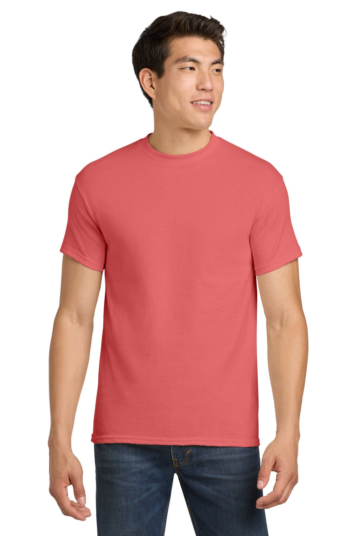 Gildan 5000 S / Coral Silk Gildan 500 Heavy Cotton 100% Cotton T-Shirt