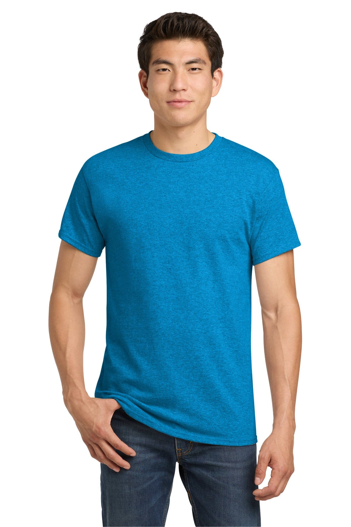 Gildan 5000 S / Heather Sapphire Gildan 500 Heavy Cotton 100% Cotton T-Shirt